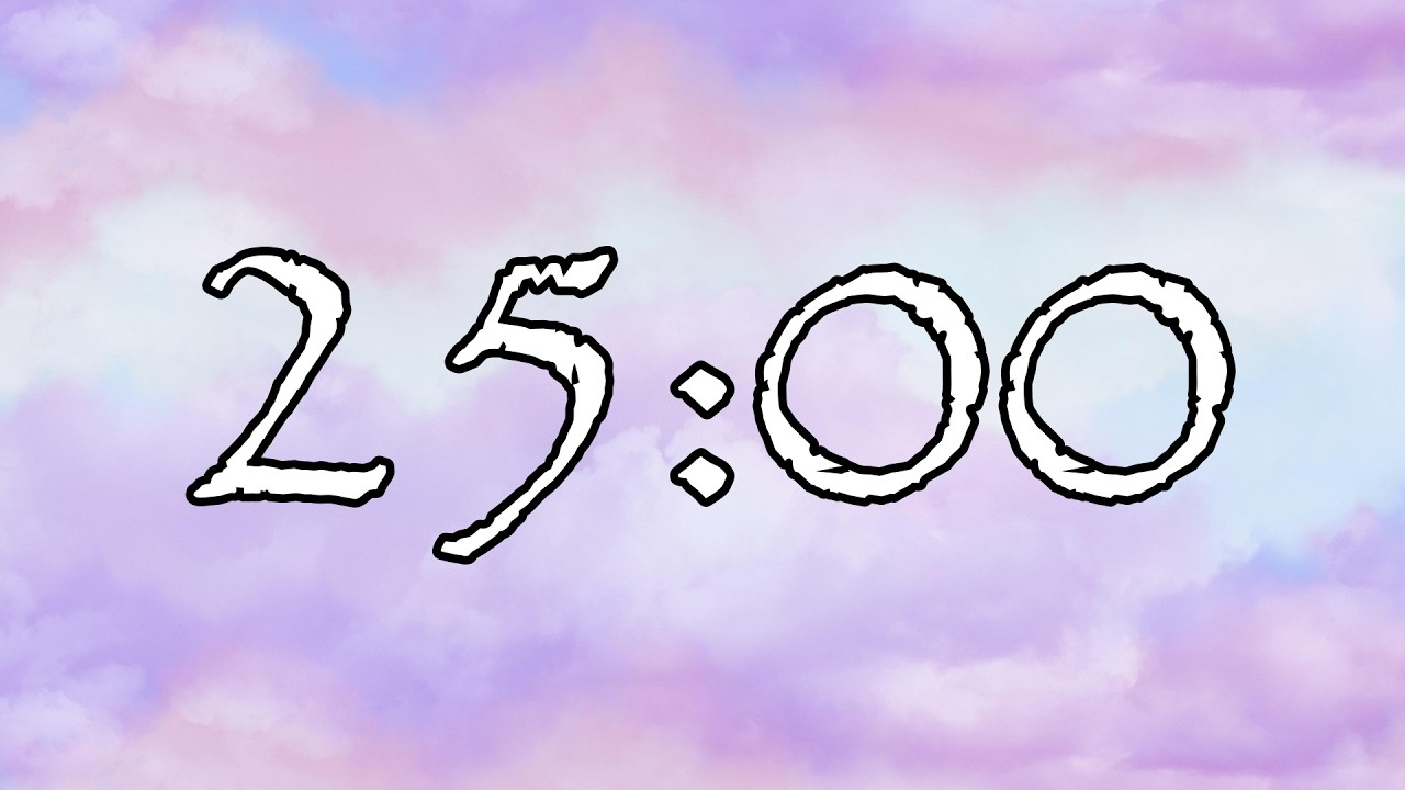 25 Minute Timer | Sky Clouds | NO Music