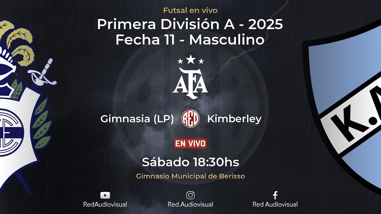 🔴 Gimnasia (LP) vs Kimberley - Fecha 11 - Primera División A - Futsal AFA 2025 - Masculino