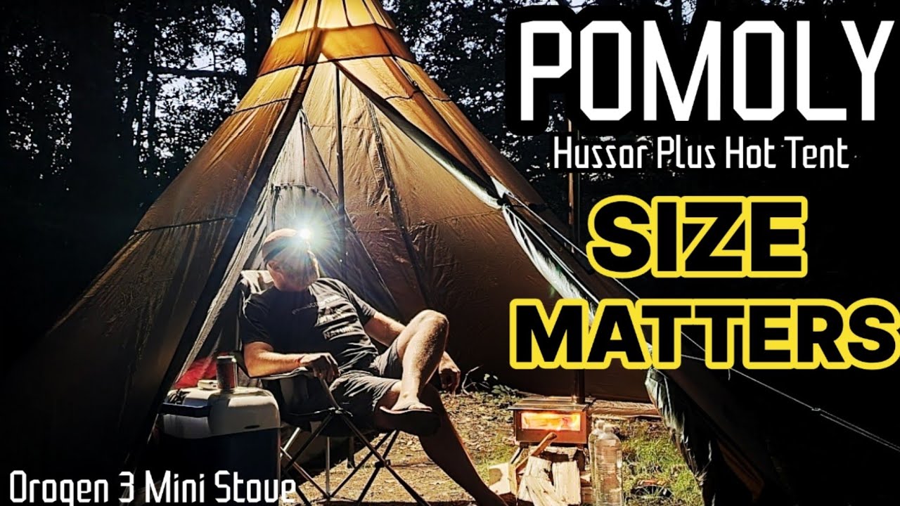 Get Ready For Winter..... POMOLY Hot Tent Set Up | woodland wildcamping