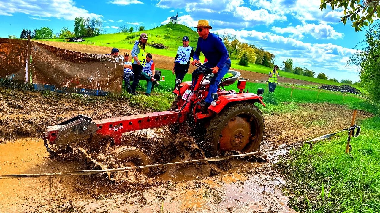 🚜Traktoriáda Vyskeř 2025, bahno, traktory a pořádná jízda! 💪🚜💨💦