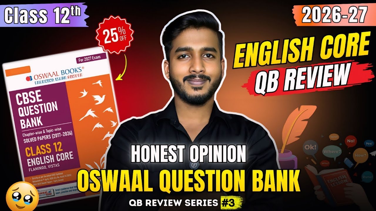 🔥 Oswaal Question Bank Class 12 English Core 2026-27 Review | Best Book for CBSE Boards 2027?