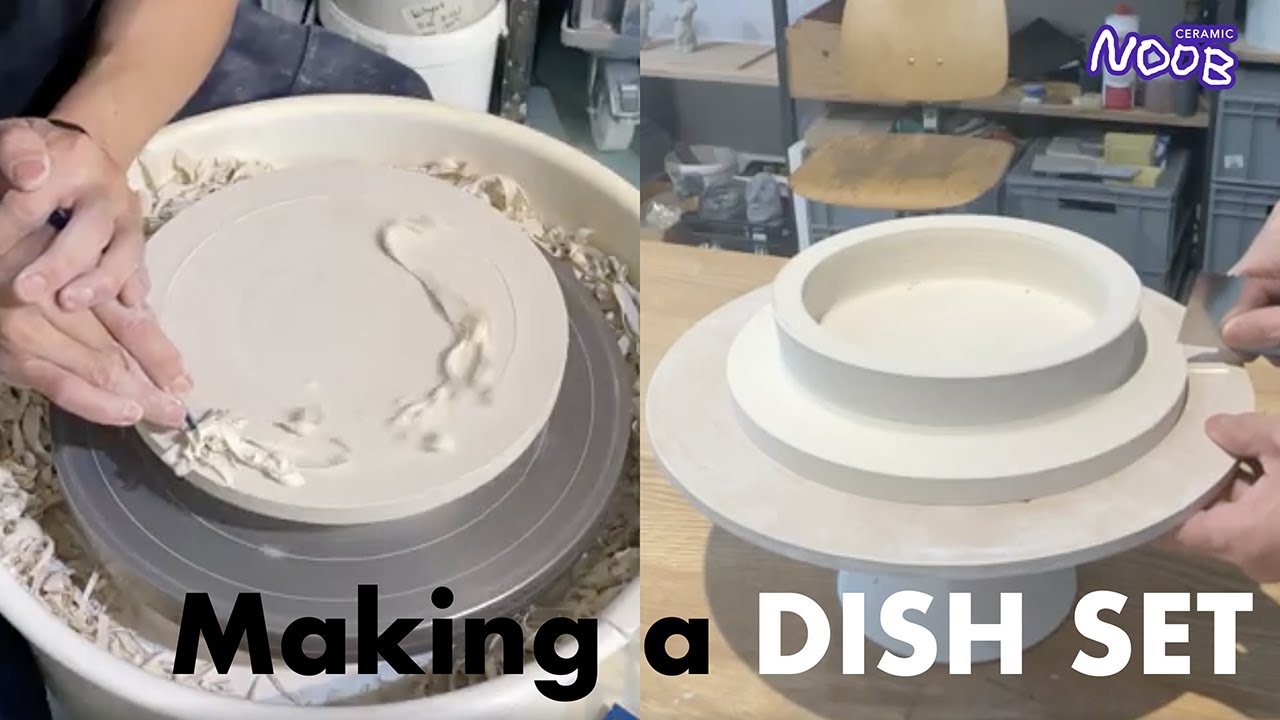 [Tutor's artwork] [Full version] Making a dish set 🍽️ | wheel-throwing | Pottery Demonstration
