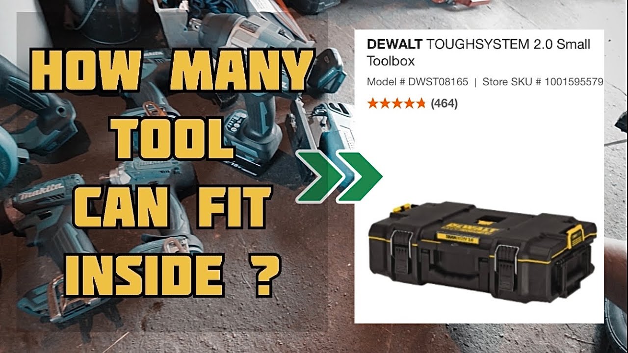 DEWALT Toughsystem 2.0 Small Tool Box - How Many Tools can fit in?
