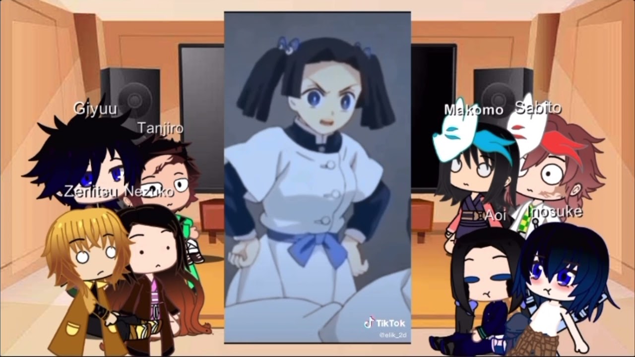 Demon Slayer Reacts to TikToks (ft. Giyutan, ZenNezu, InoAoi, SabiMako)