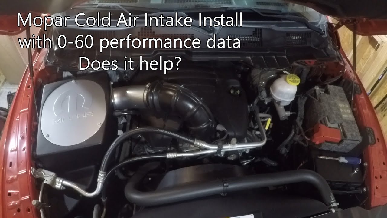 Установка системы холодного впуска Mopar на двигатель RAM 5.7 Hemi 2017 года выпуска — номер прод...