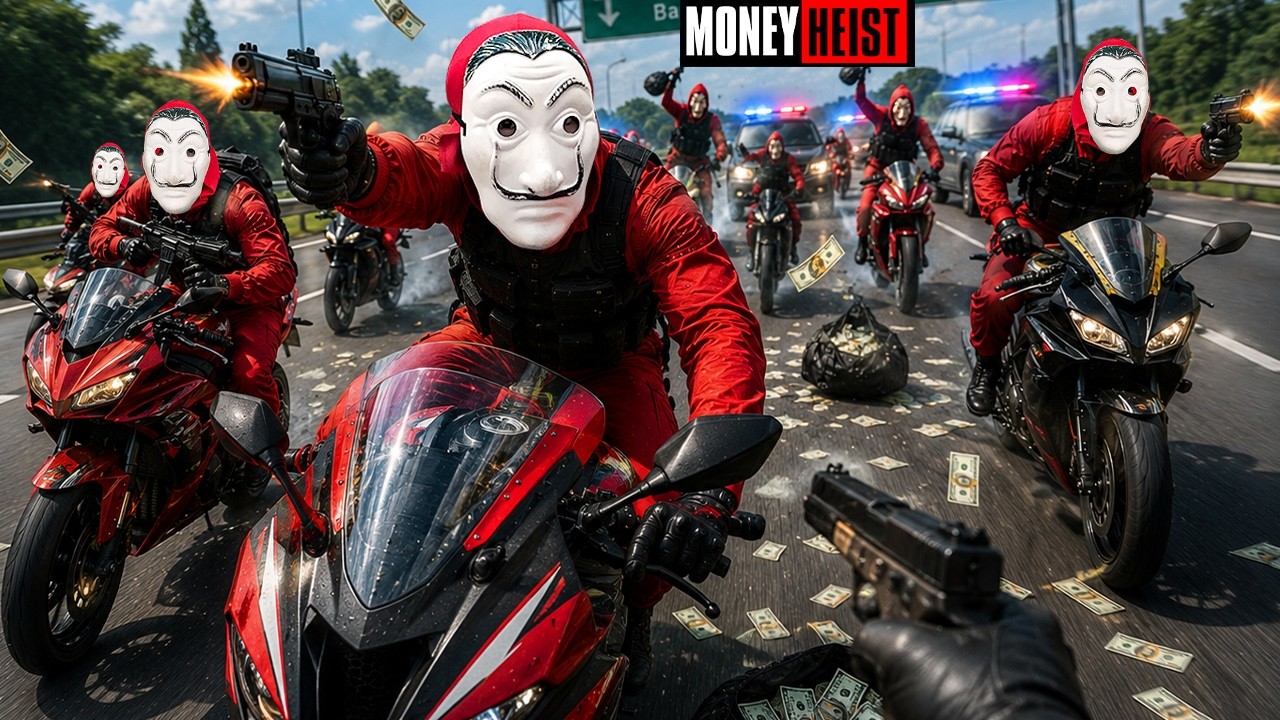 PARKOUR VS MONEY HEIST! 6 | BAD GUYS: No ESCAPE, THE FINAL HIGHWAY SHOOTOUT! (BELLA CIAO) Epic POV