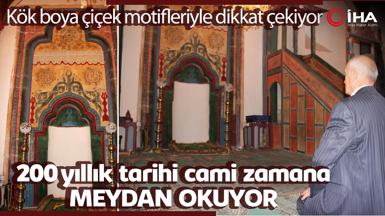 Tarihi Bektaşbey Camii Ahşap Sütunları ve Süslemeleri ile İlgi Çekiyor