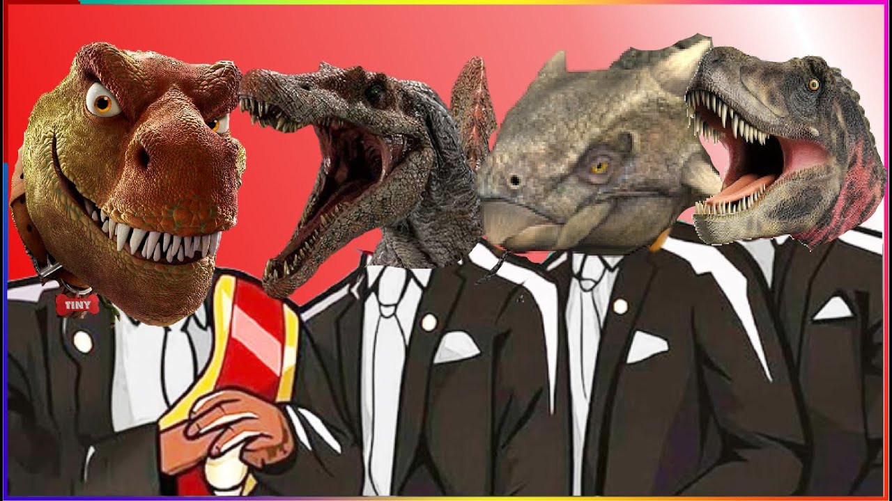 T-REX & SPINOSAURUS & ANKYLOSAURUS & TARBOSAURU - Coffin Dance X Baby Shark КАВЕР