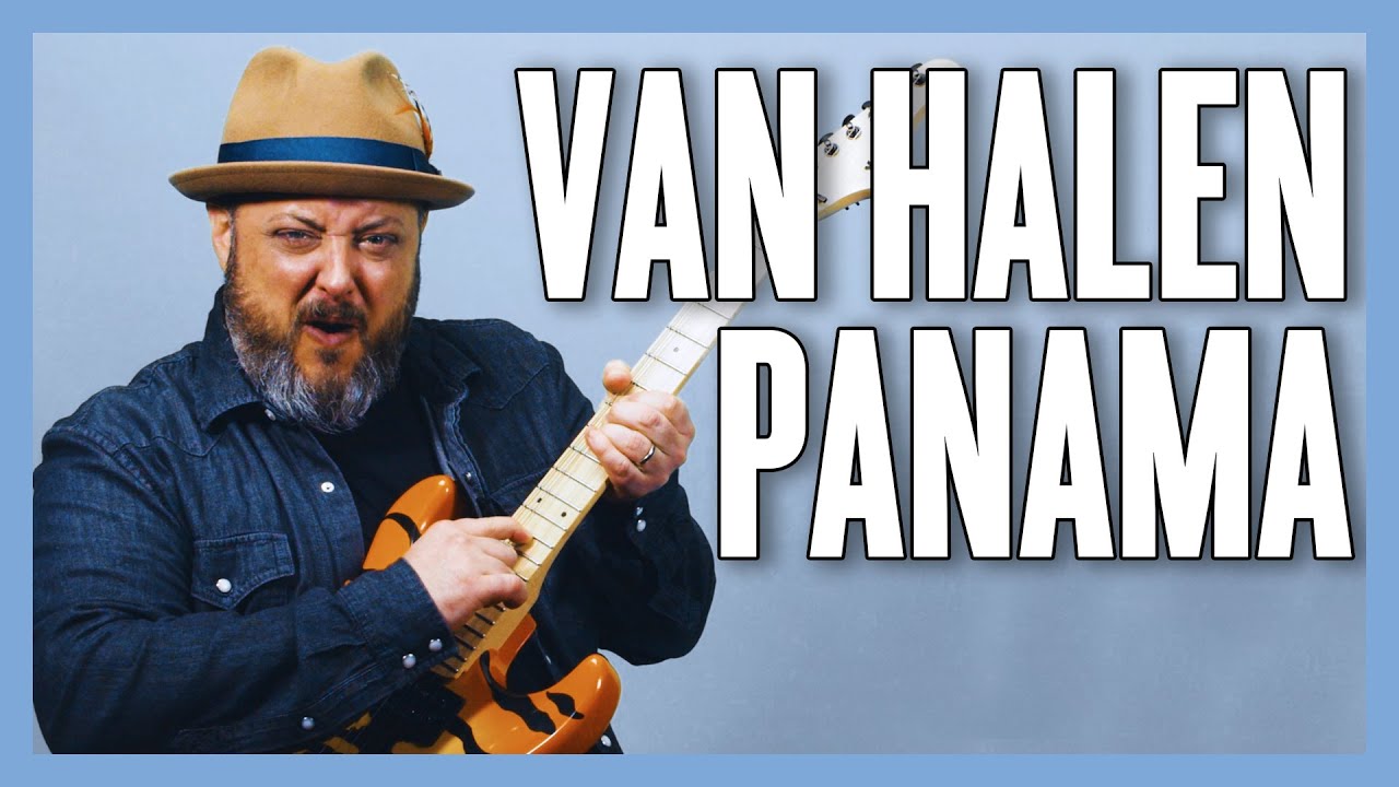 Урок игры на гитаре Van Halen Panama + обучающее видео