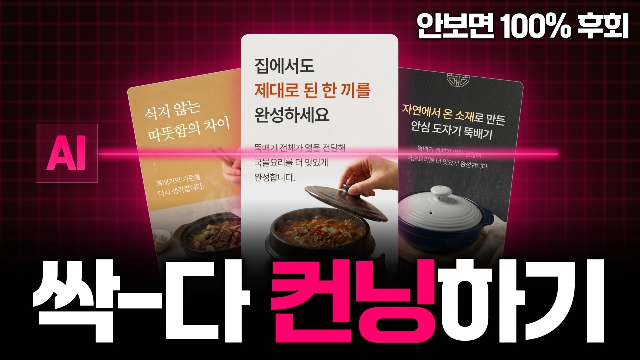너가 다하면, 난 뭐하라고..? AI로 실무급 상세페이지 뽑는 비법