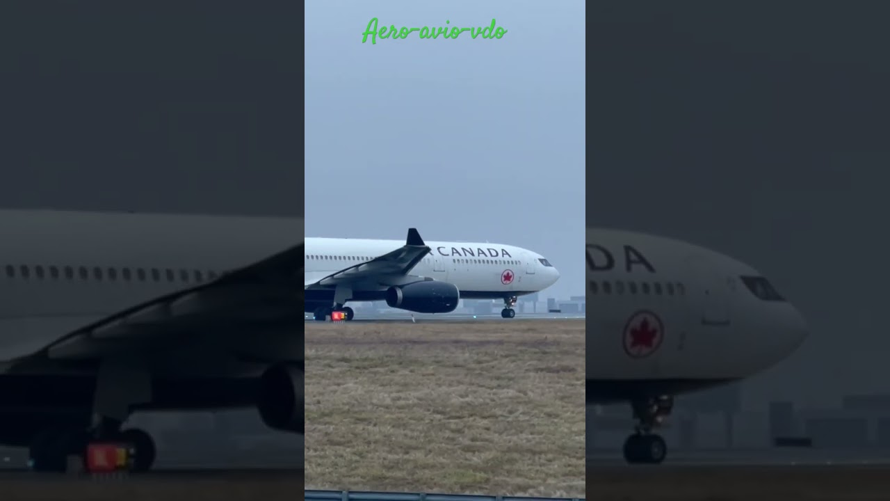 Air Canada airbus a330 departing to Frankfurt from Toronto 