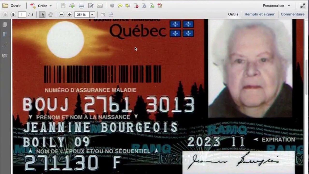 GOVERNMENT ISSUED PHOTO ID FOR JEANNINE BOURGEOIS pdf