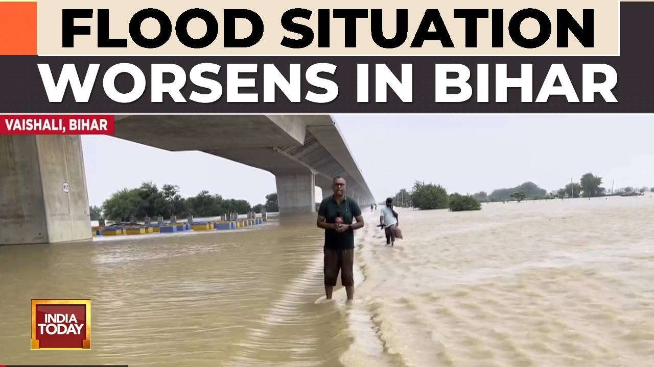 Bihar Flood Crisis Ground Report: Ganga Water Submerges Raghopur Villages, Tejashwi Yadav Slams Govt