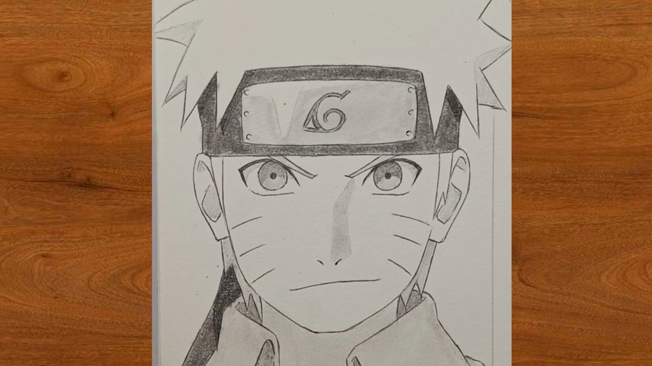 Drawing naruto step by step