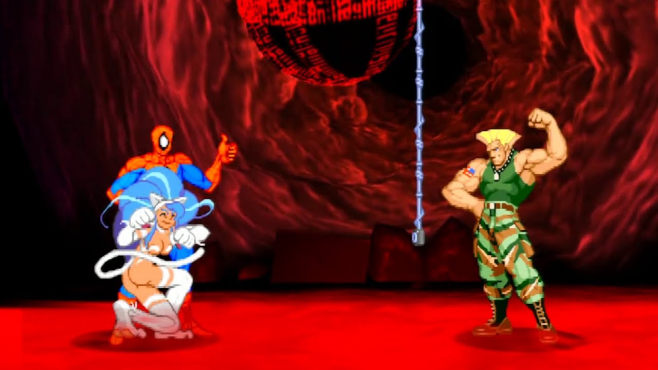 Marvel VS Capcom 2 - Felicia/Spider-Man/Guile - Expert Difficulty Playthrough