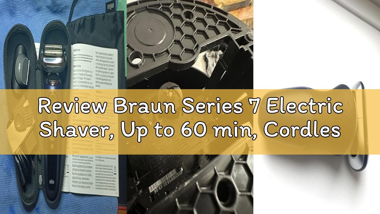Review Braun Series 7 Electric Shaver, Up to 60 min, Cordless, Wet & Dry Razor for Men with Precisio