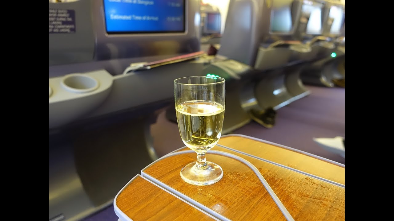 Thai Airways 777-300  Business Class Seoul to Bangkok การบินไทย โซล ไปยังกรุงเทพฯ