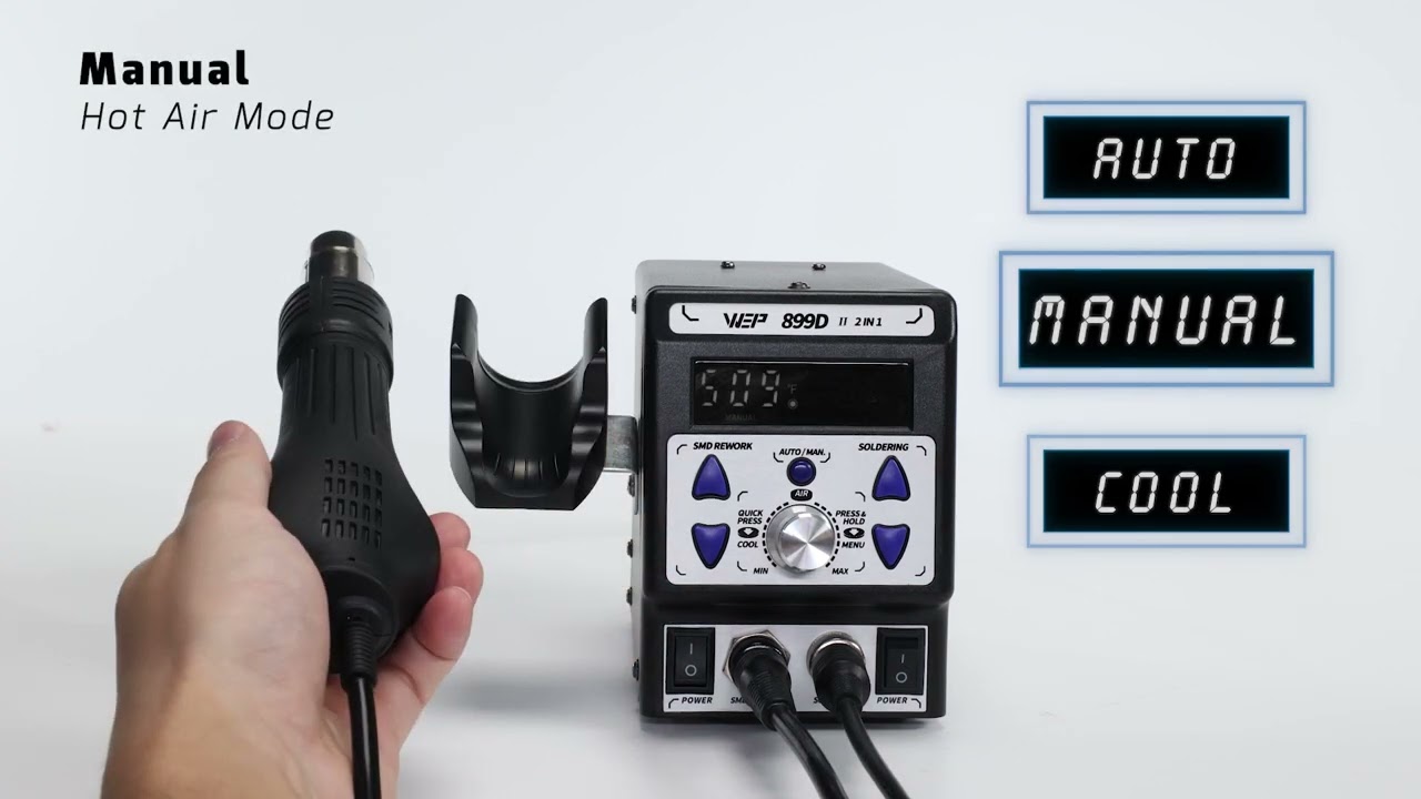 WEP 899D II Soldering and Hot Air Rework Station