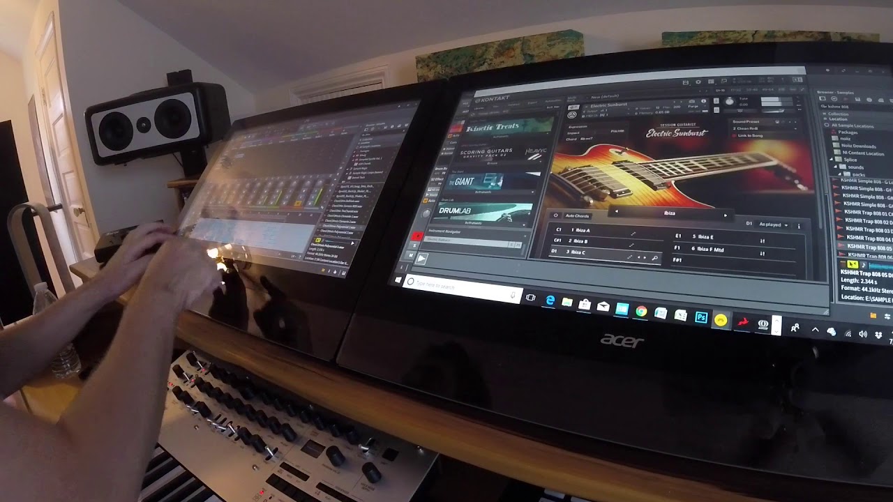 Dual Touchscreens with Bitwig DAW