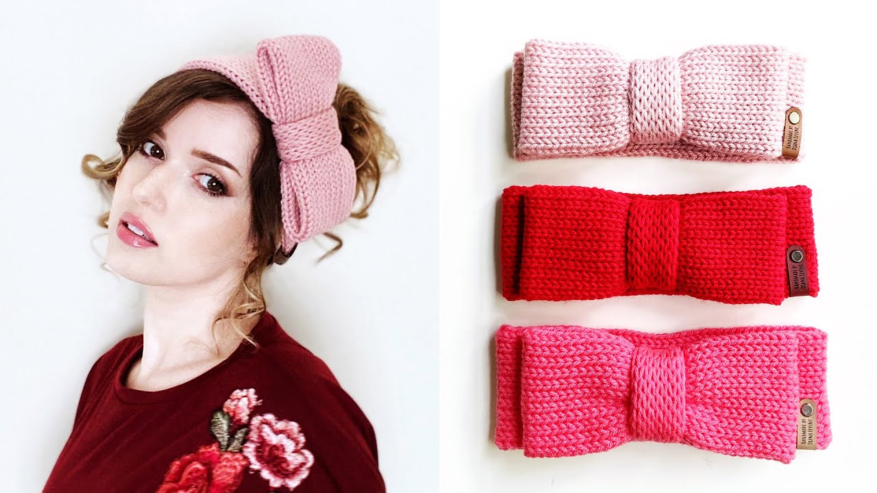 How to Knit a Bow Headband! (Addi or Sentro Knitting Machine Pattern)