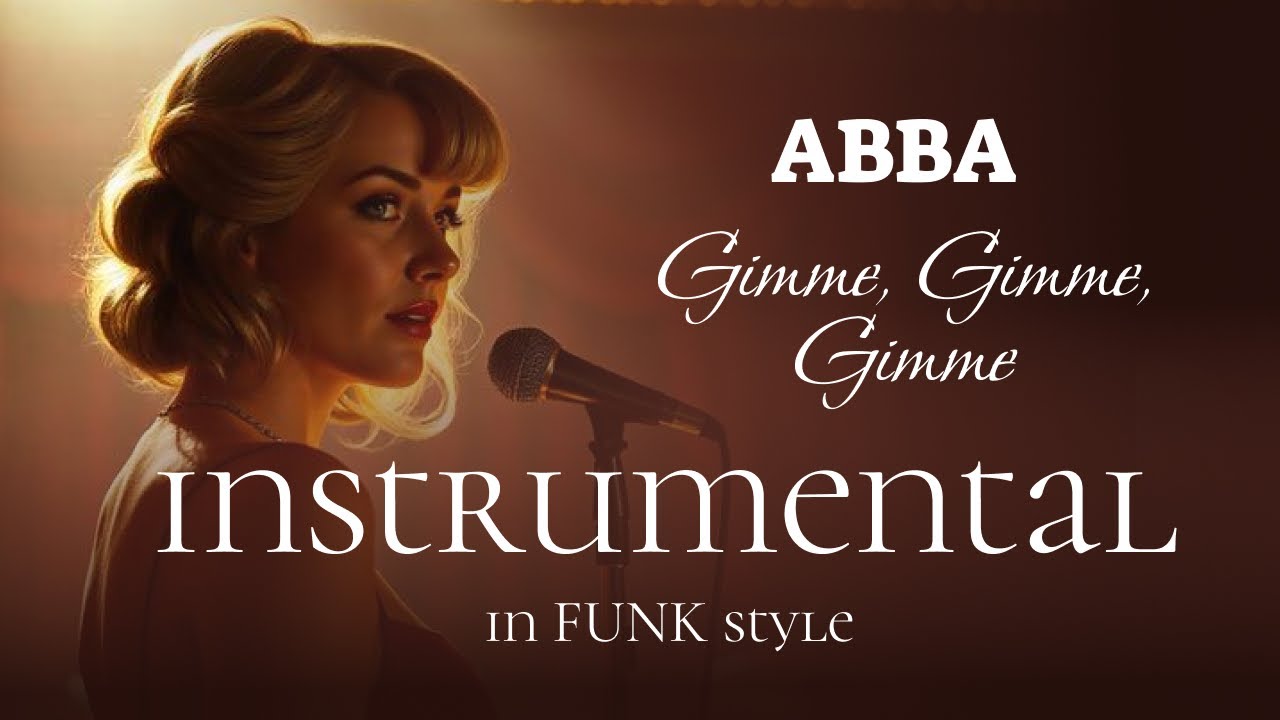 ABBA - Gimme Gimme Gimme in FUNK style | Karaoke, Instrumental