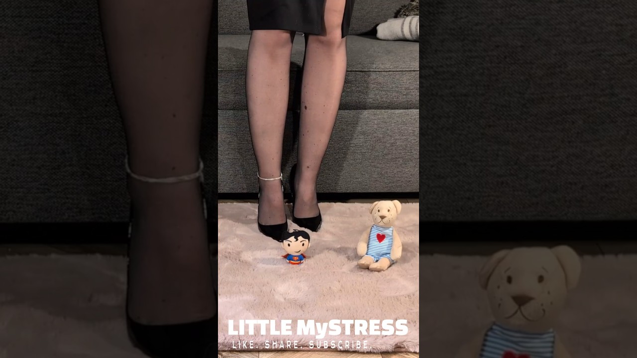 High Heels ASMR | Glossy Heels Trample a Superman Toy