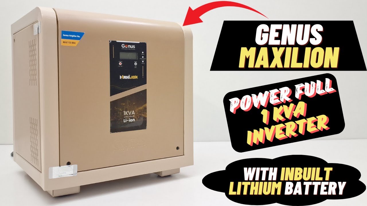 Best Lithium Ion Battery Inverter Review | Genus MaxiLion Full Review and Test | Best Inverter 2024