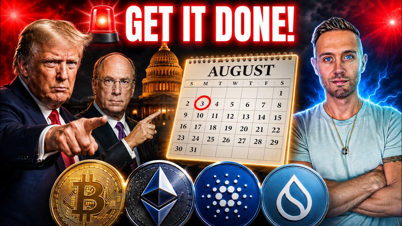 BLACKROCK Just Told Congress to Pass the CRYPTO CLARITY ACT! (August 3rd Confirmation?)