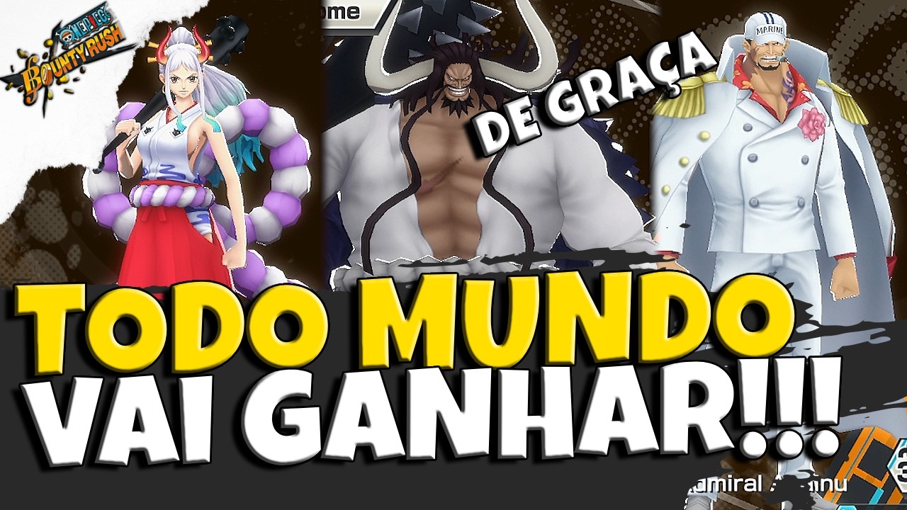 🥳 PRESENTE INCRÍVEL e DE GRAÇA! VEM AÍ no ONE PIECE BOUNTY RUSH