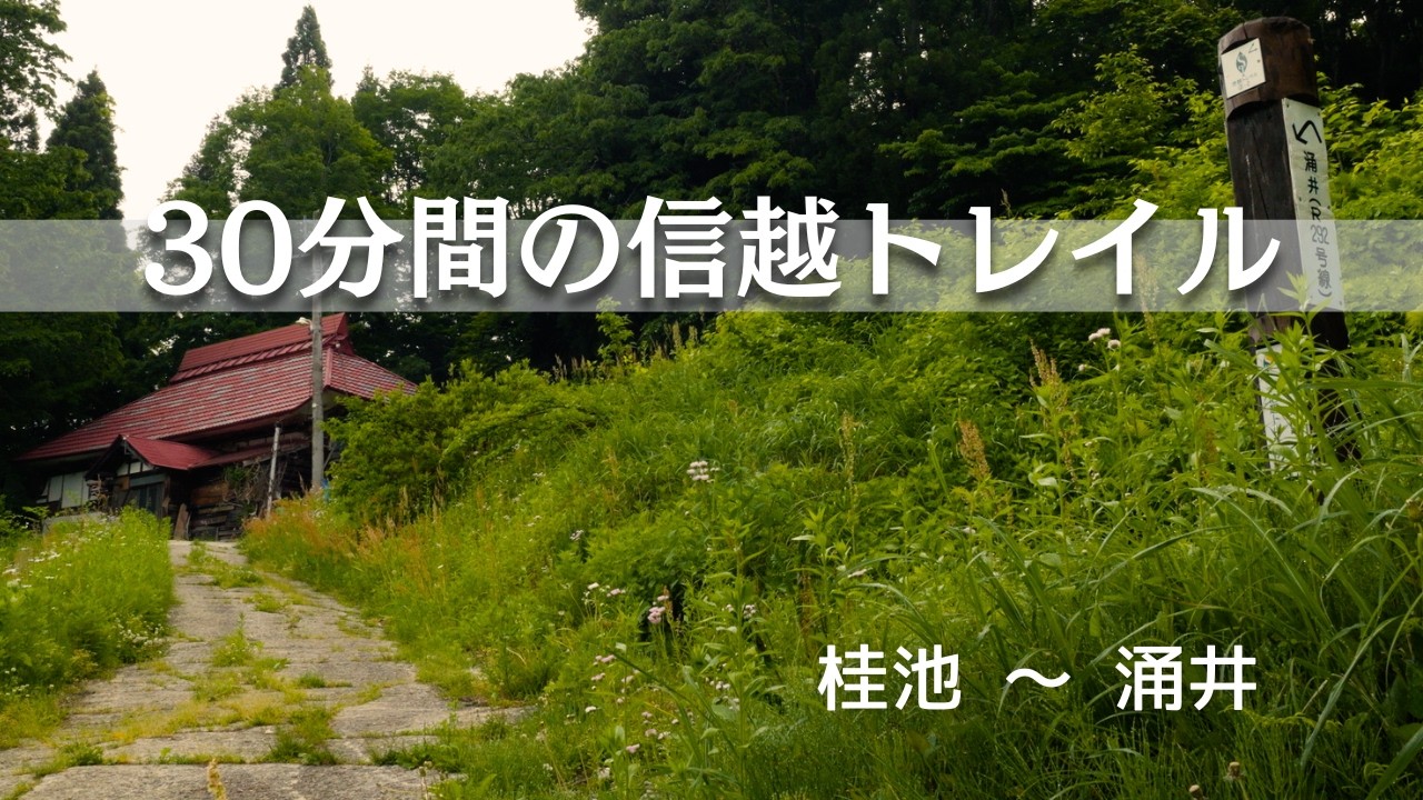 30分間の信越トレイル「桂池〜涌井」2025