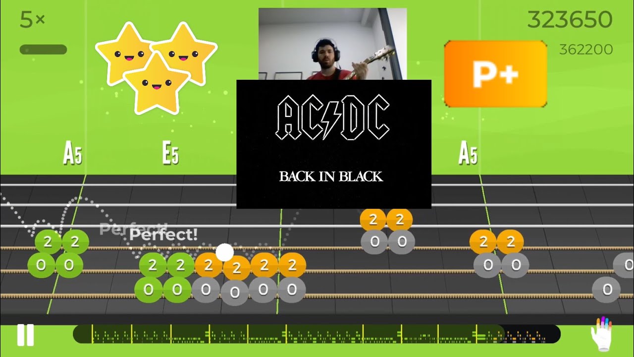 Back in Black - AC/DC - Level 3 Basic Riff - Yousician