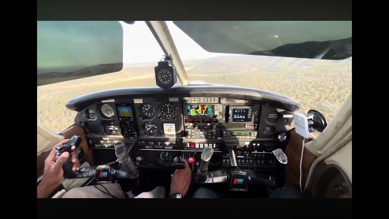  Piper Cherokee Big Bear Airport Approach & Landing