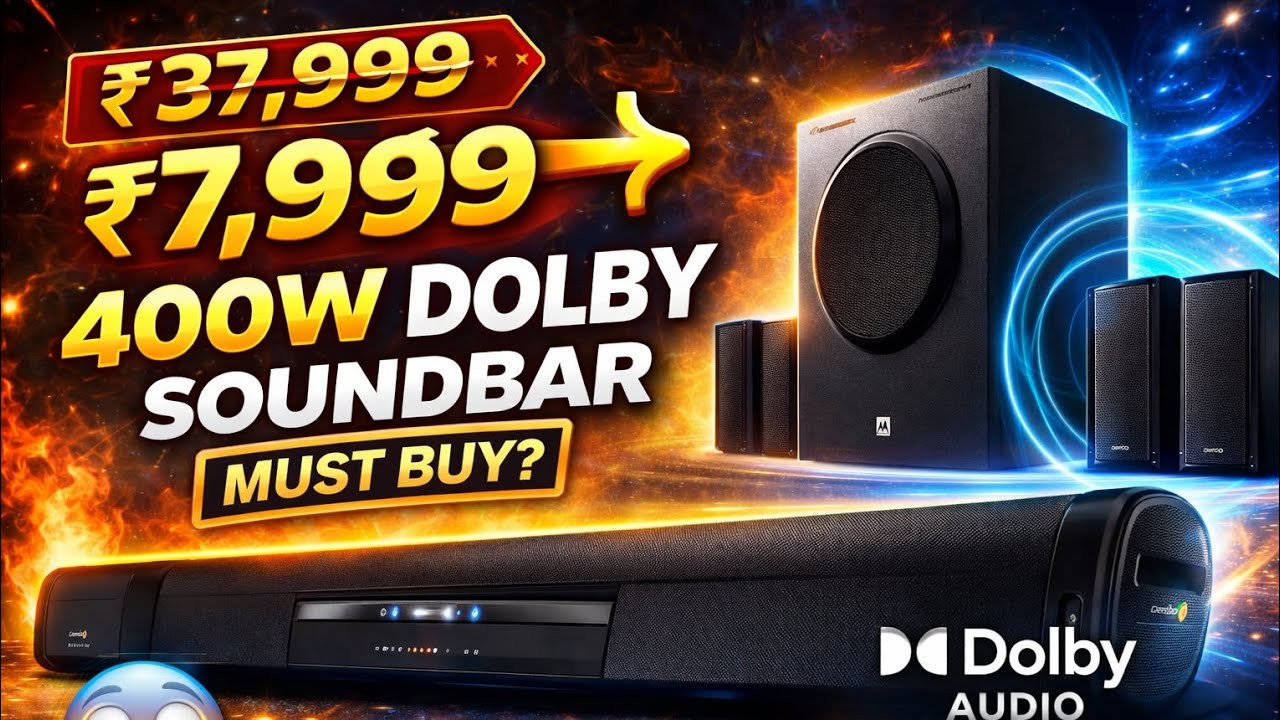 ₹7,999🔥 400W Dolby Soundbar Review in Tamil | Motorola AmphisoundX