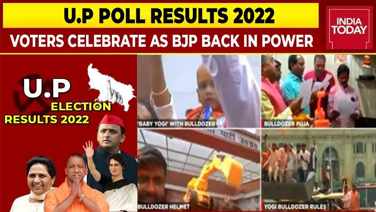 Voters Celebrate As BJP Comes In Power Yet Again In Uttar Pradesh | U.P Poll 2022