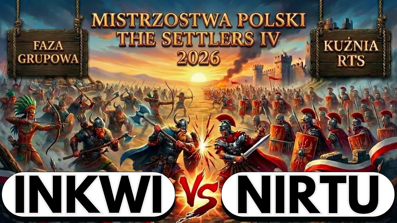 MISTRZOSTWA POLSKI THE SETTLERS IV 2026 - R1 - INKWI vs NIRTU