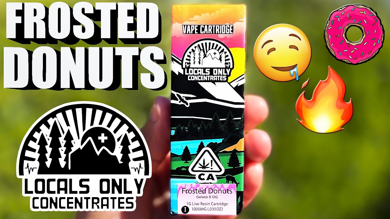 This FROSTED DONUTS was TOP TIER from LOCALS ONLY! | Locals Only Concentrates Frosted Donuts Review!