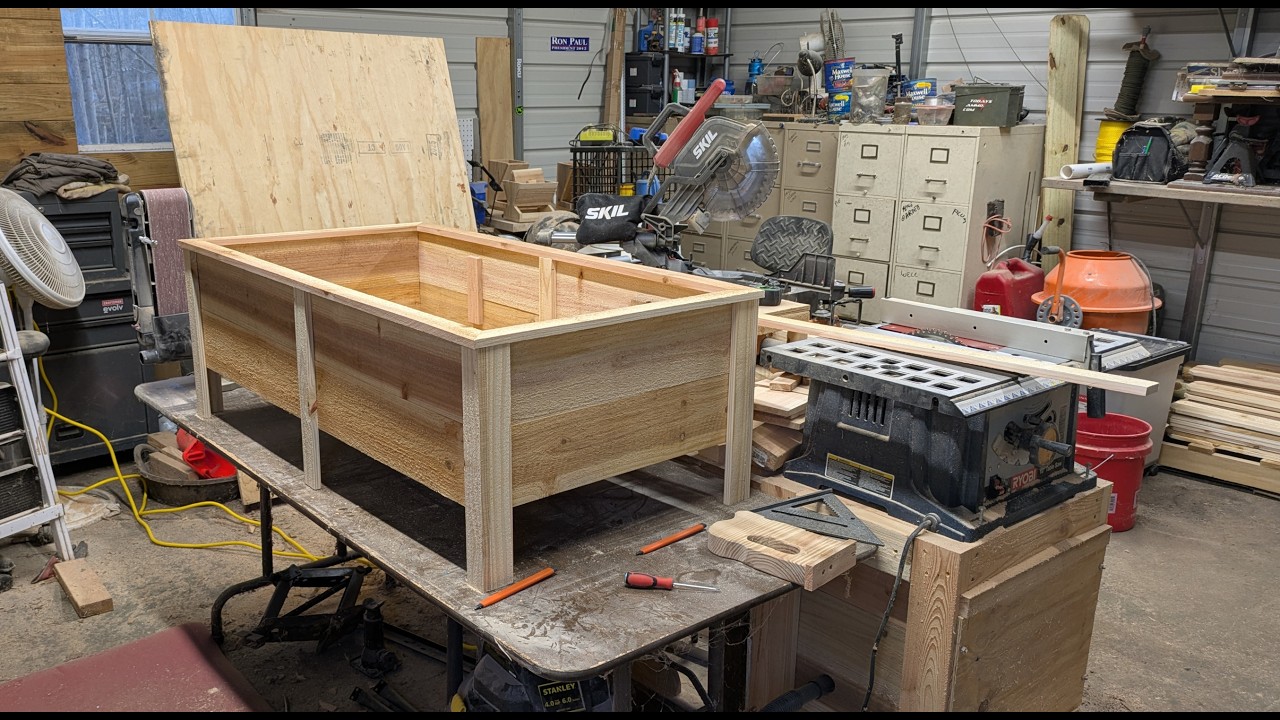 Building a 2 by 4 Foot Cedar Picket Planter Box