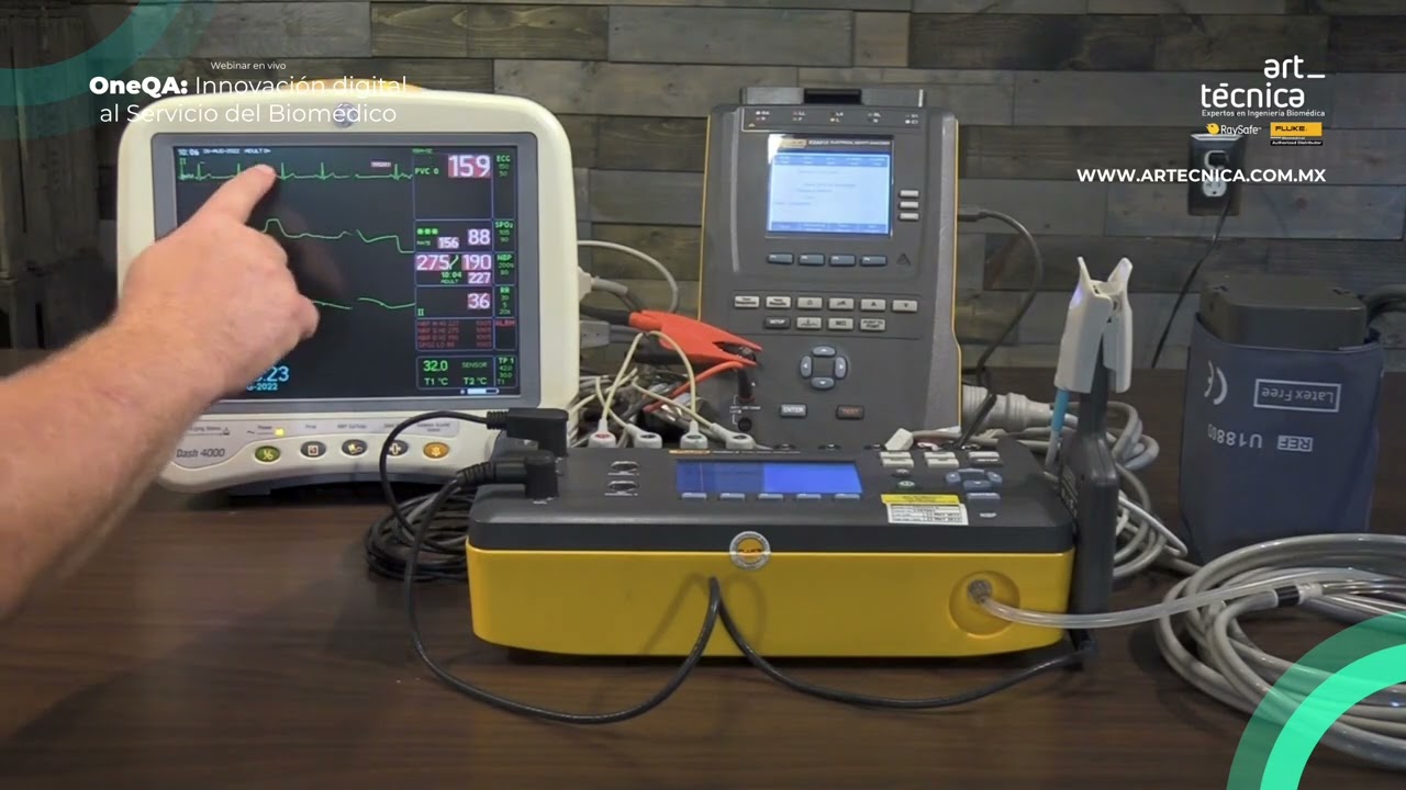 Demo OneQA | Art-Técnica | Fluke Biomedical | Conexión ProSim 8 | ESA 612