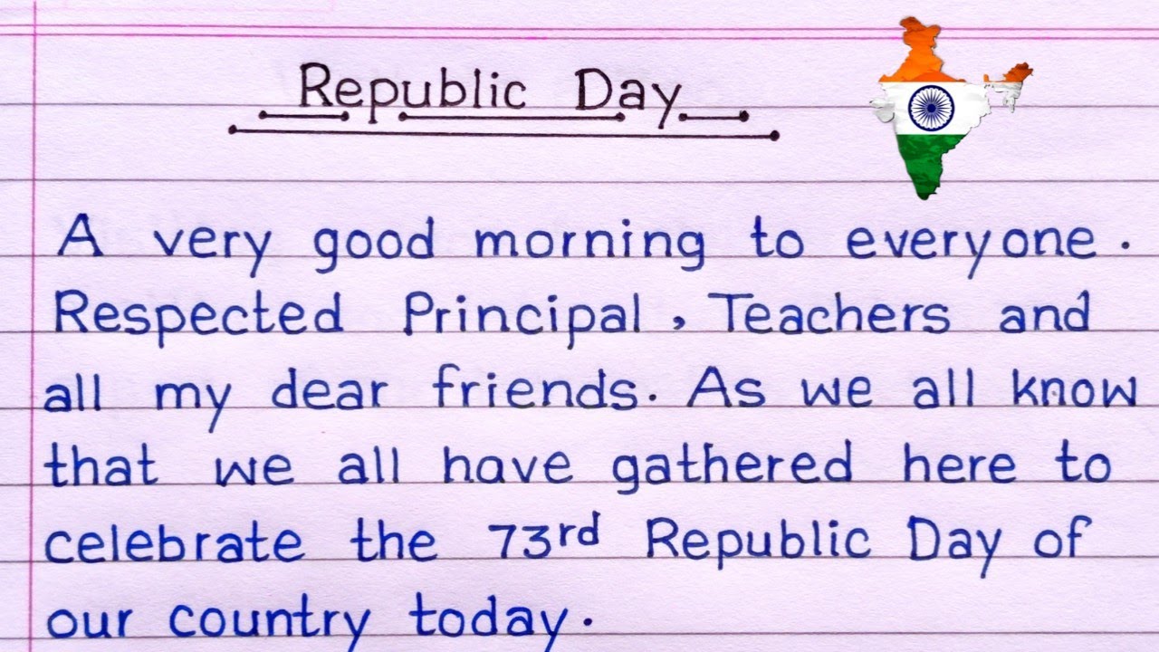 Speech On Republic Day In English || 26 January Speech || Republic Day Speech In English ||