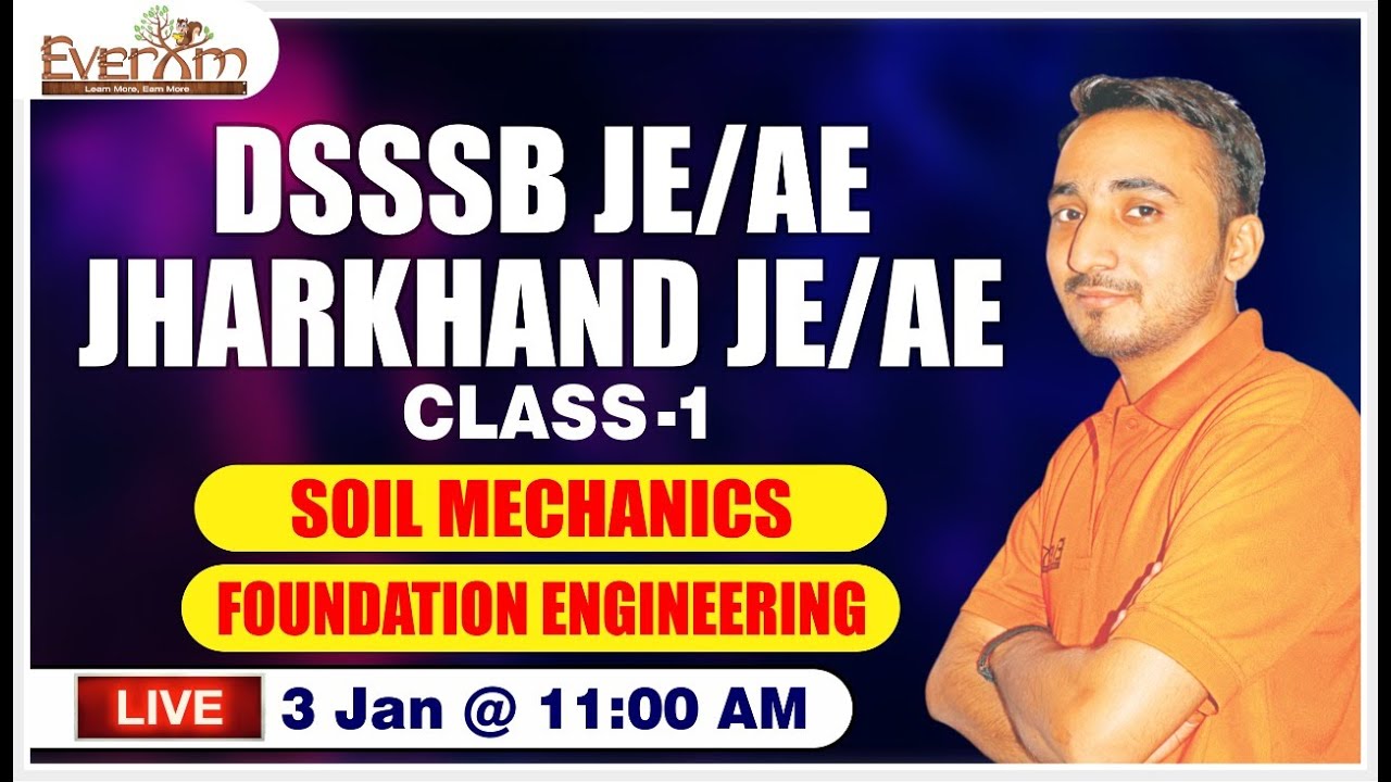 DSSSB JE / AE JHARKHAND JE / AE || LIVE CLASS -1 || BY AVNISH SIR || at 11 : 00 AM