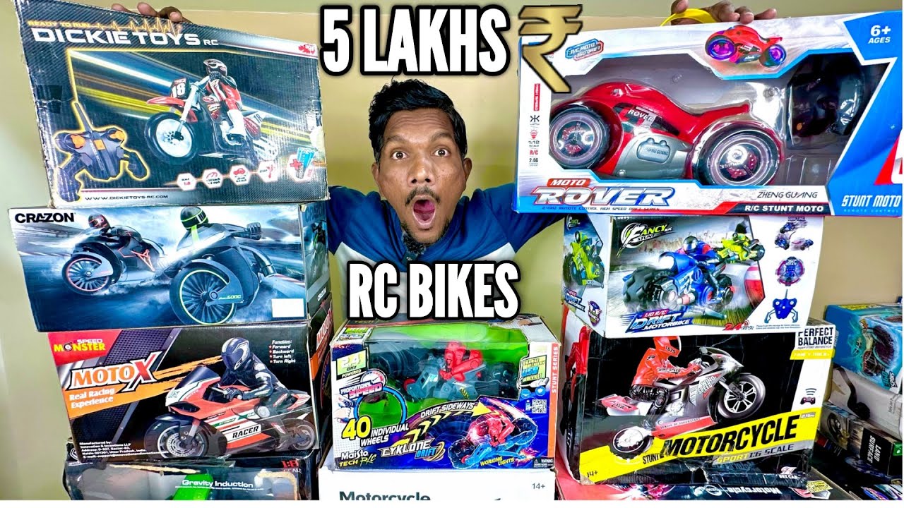 RC Expensive Bikes Collection Worth Rs 100000 Unboxing & Testing - Chatpat toy tv