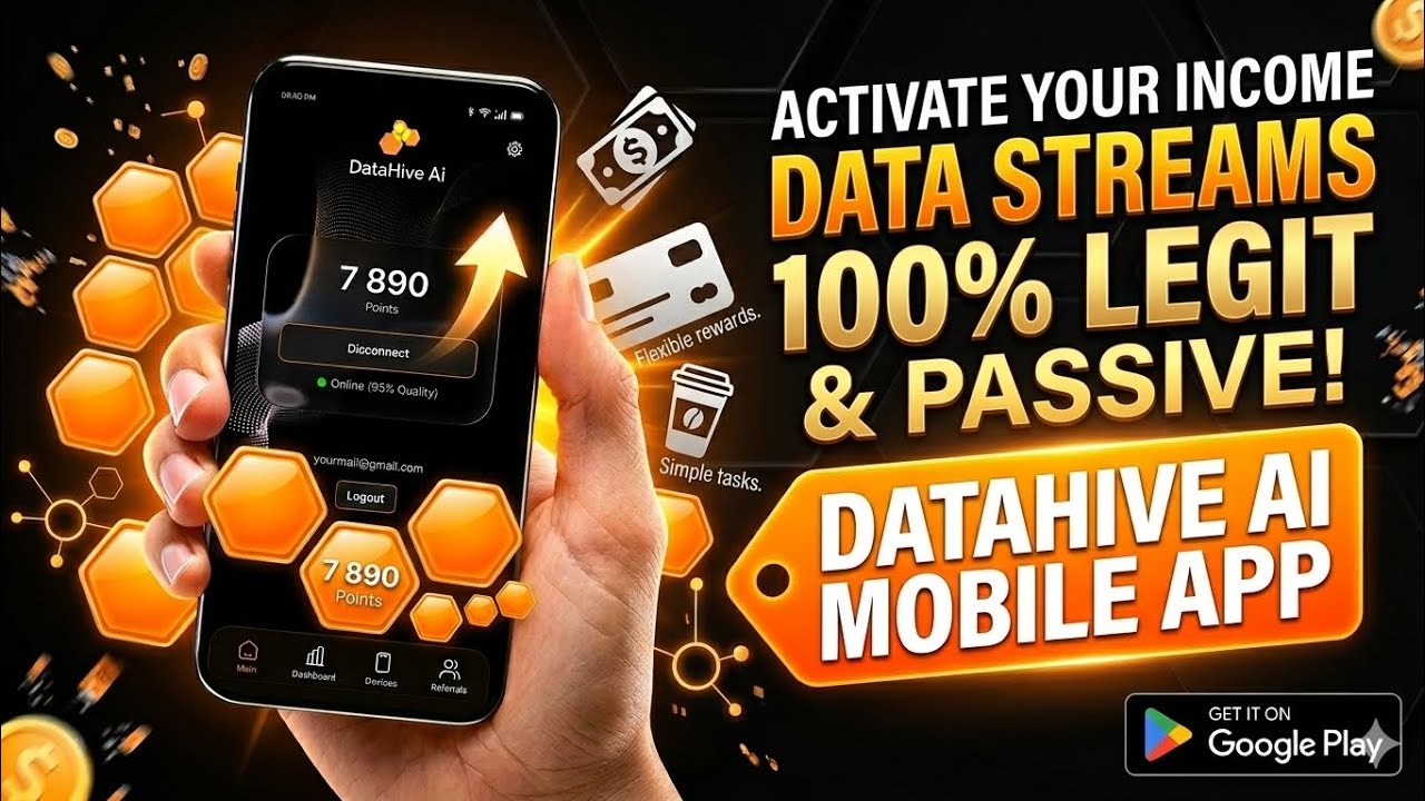 How to Build a Passive Income Stream with DataHive AI (Full Guide)