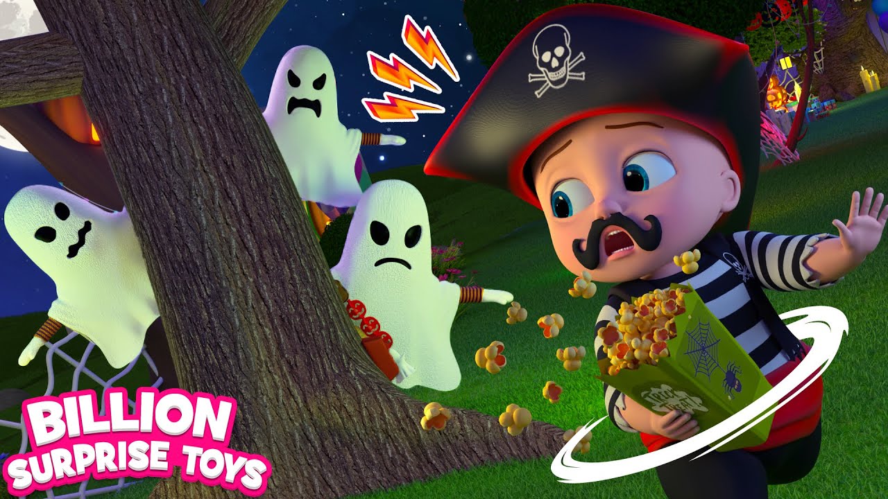 A Halloween Night Plan to Trick Naughty Thieves - BillionSurpriseToys Nursery Rhymes, Kids Songs