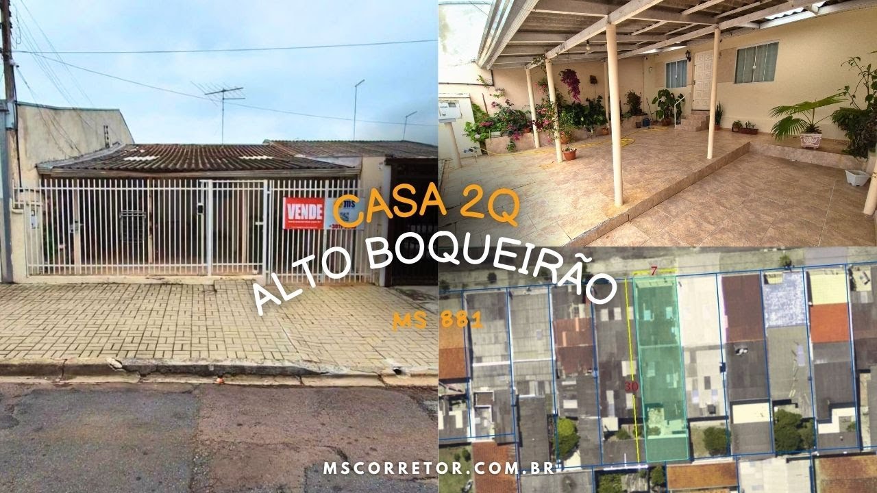 MS 881 CASA 2Q NO ALTO BOQUEIRÃO - CURITIBA POR R$325.000 