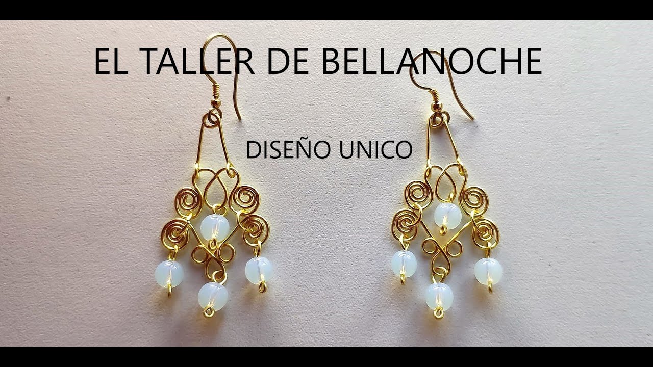 COMO HACER UNOS PENDIENTES DE OPALINA COBEADS-HOW TO MAKE OPALINE EARRINGS