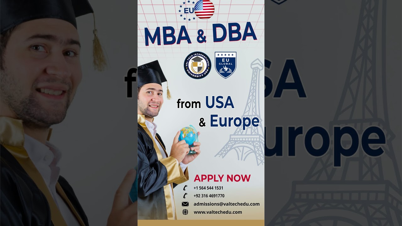Study MBA & DBA from USA & Europe | Val Tech Institute Official