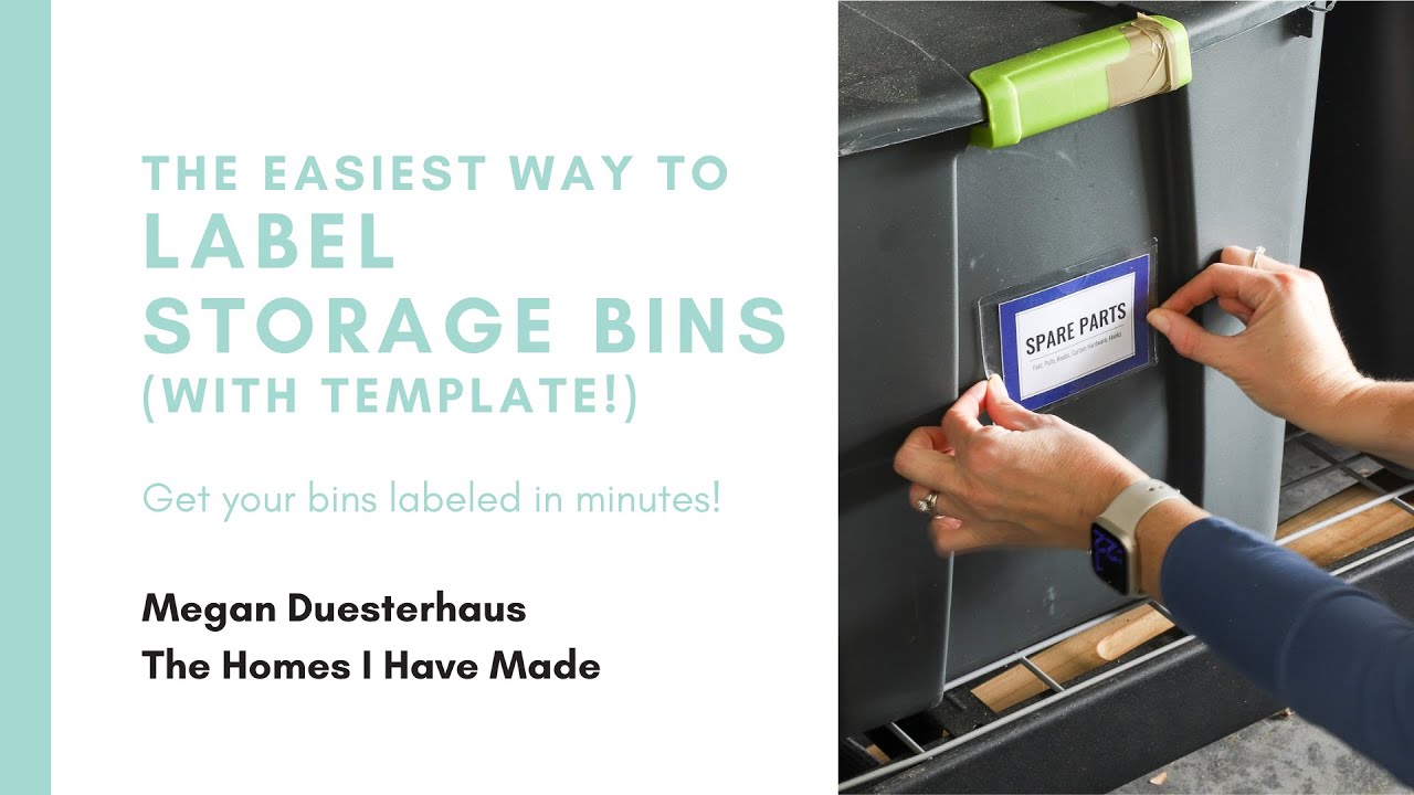 The EASIEST Way to Label Storage Bins (with Template)