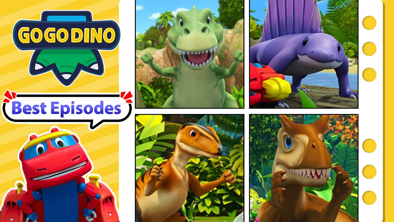Best Carnivorous Dinosaurs #1 | GOGODINO Best Episodes | Dinosaurs | Jurassic | Toys |Cartoon |Robot