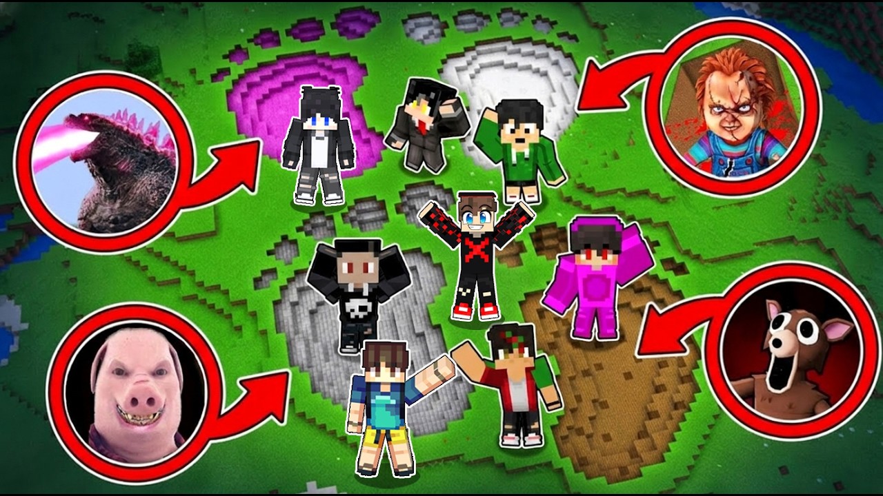We Found GIANT SCARY FOOTPRINTS in Minecraft