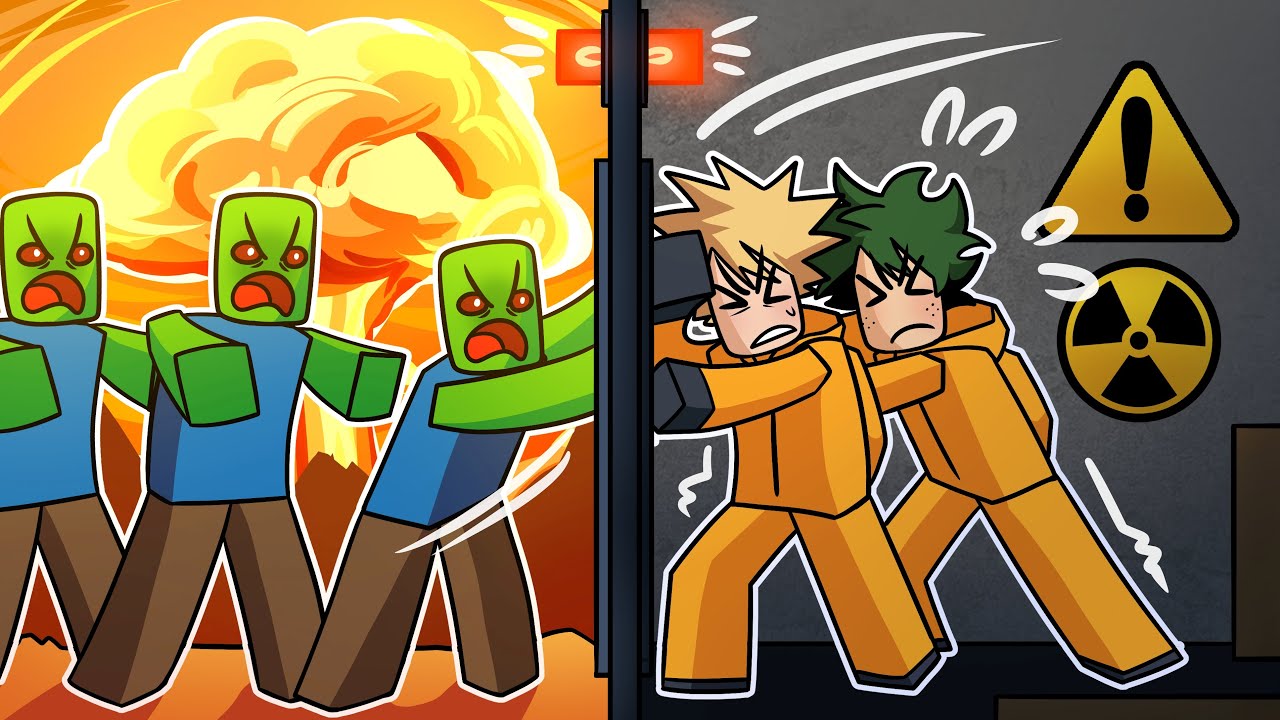 MHA Voice Actors Build THE BEST BUNKER For The Zombie Apocalypse in Roblox!